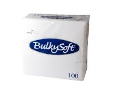 Serviet Bulkysoft 38X38 Cm 2-Lag Hvit,100 Stk/Pk