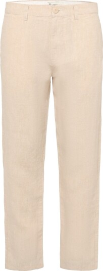 Knowledge Cotton Apparel Chuck Regular Linen Pants Beige 34 x 34