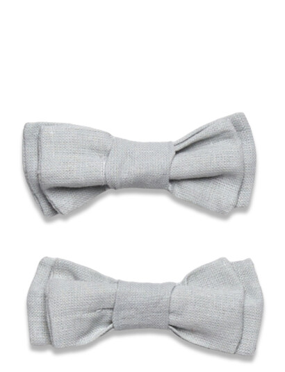 Mango Pack Of 2 Linen Loop Pins - Grey - ONE SIZE
