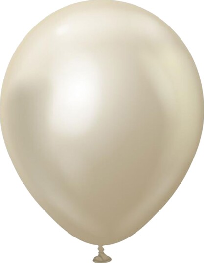 Ballongkungen Ballonger Professional White Gold Chrome 25-pakning 1125011-25