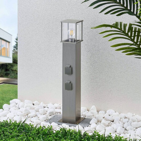 Lindby Pullertlampe Caspa med 2 stikkontakter