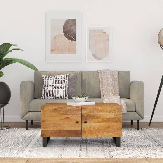 Salongbord 80x50x40 cm heltre mango og konstruert tre 8720845578589