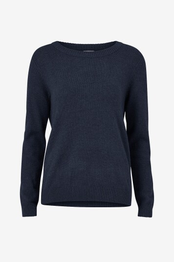 Vila Pullover viRil L/s O neck Knit Top Blå