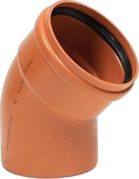 Wavin 400 Mm 45 Gr. Pvc-Kloakbøjning