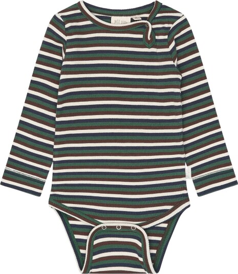 Petit Piao Ppsong L_S Body TREKKING GREEN MULTISTRIPED 56 Petit Piao Ppsong L_S Body TREKKING GREEN MULTISTRIPED 56