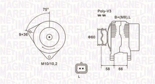 Dynamo MAGNETI MARELLI 063731637010