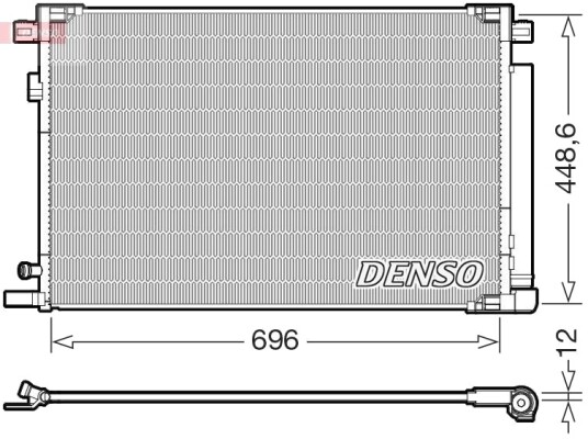 Kondensator, klimaanlegg DENSO DCN50128