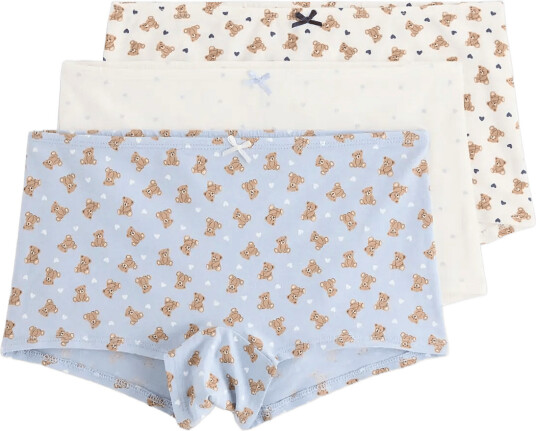 Lindex 3 Pack Boxer Briefs Cream 128