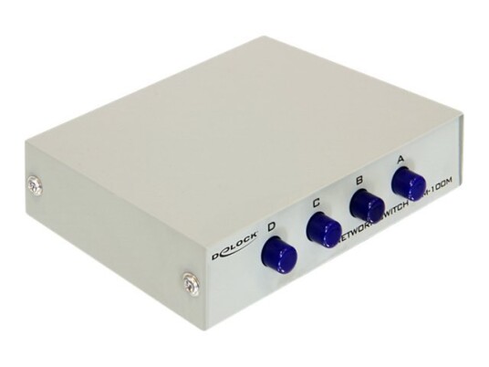Delock - Switch - 4 X 10/100 - Stasjonær