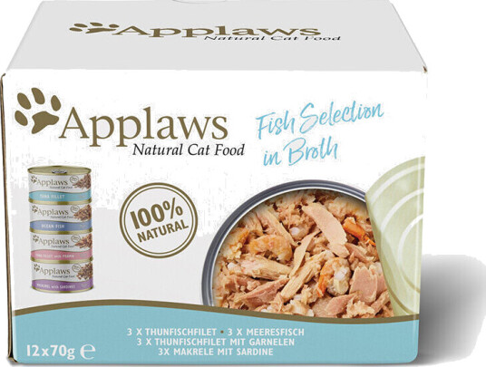 Applaws Økonomipakke 24 x 70 g Våtfôr til Katt - Fiskeutvalg