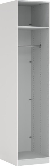 LIND NEST GARDEROBESKAP 50X220X60CM HVIT UTEN DØR