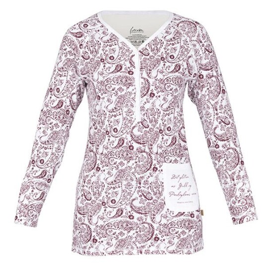 RAGNHILD trøye i mønster "Paisley" - vinrød RAGNHILD trøye i mønster "Paisley" - vinrød