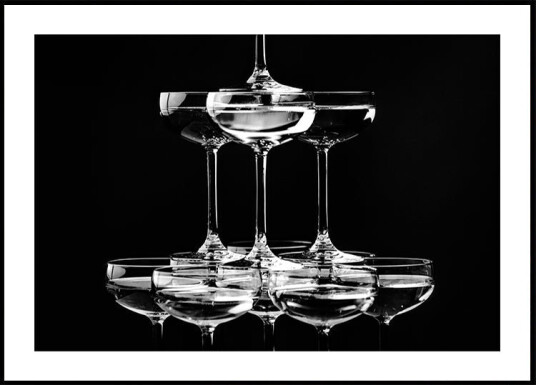 Champagne tower_10 Plakat / 50x70cm
