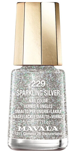 Mavala Nail Color 229 Sparkling Silver 5 ml Gull & Sølv