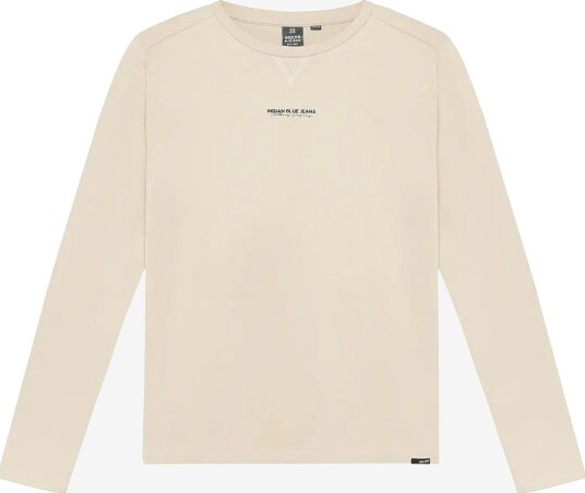 Indian Blue Jeans T-Shirt Ls Chest And Backprint PALE SAND 164
