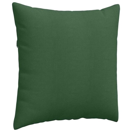 Sofaputer 2 pcs Mørkegrønn 60 x 60 cm Corduroy stoff