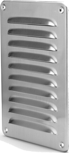 Ventilrist Fresh Uten Stuss Aluminum, 150x215 mm