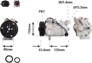 AC-kompressor VAN WEZEL 4300K630
