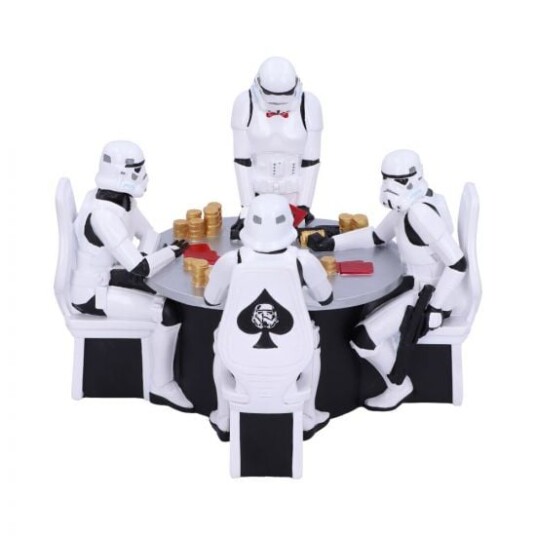 Nemesis Now Stormtrooper Poker Face Samlefigur 18.3cm i Håndmalt Polyresin Nemesis Now Stormtrooper Poker Face Samlefigur 18.3cm i Håndmalt Polyresin