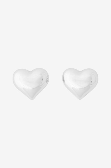 BOW19 Details   Øredobber Heart Stud   Sølv