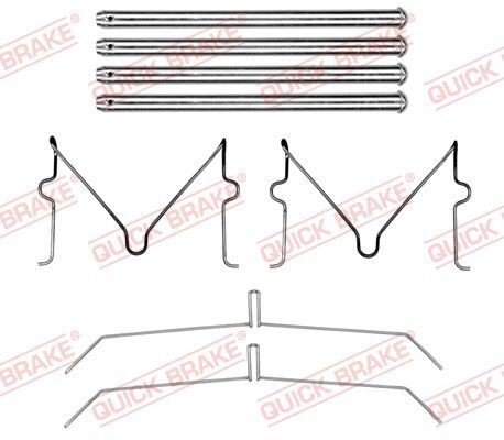 Tilbehørsett, skivebremse belegg QUICK BRAKE 109-0199