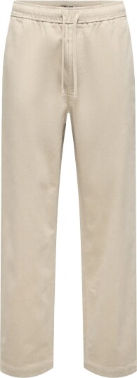 ONLY & SONS Onsfade Loose 0188 String Cord Pant   Beige   XXL