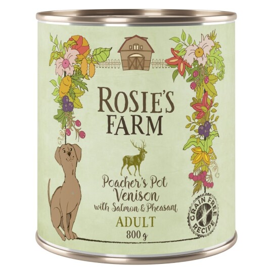 Rosie'S Farm Adult 6 X 800 G Vilt & Fasan Med Laks Rosie'S Farm Adult 6 X 800 G Vilt & Fasan Med Laks