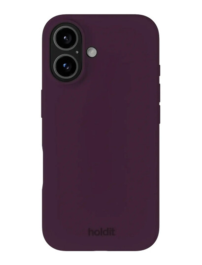 Holdit Silicone Case iPhone 16 Purple