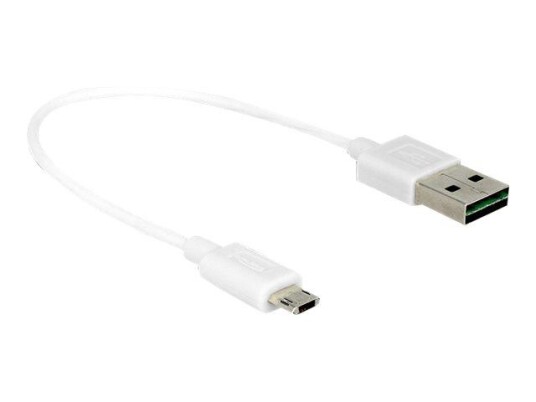 Delock USB-kabel - Micro-USB type B til USB - 20 cm
