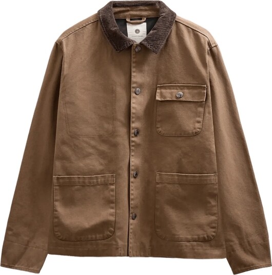 Anerkjendt Akbastian Canvas Washed Jacket Brown L