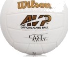 Wilson Cast Away, 18-panel ball, Rød, Hvit, Lær, Official, Utendørs, Bilde Wilson Cast Away, 18-panel ball, Rød, Hvit, Lær, Official, Utendørs, Bilde