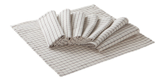 Jotex MARGO serviett 8-pk Beige/svart 1645537-03-0 1669512-01-0