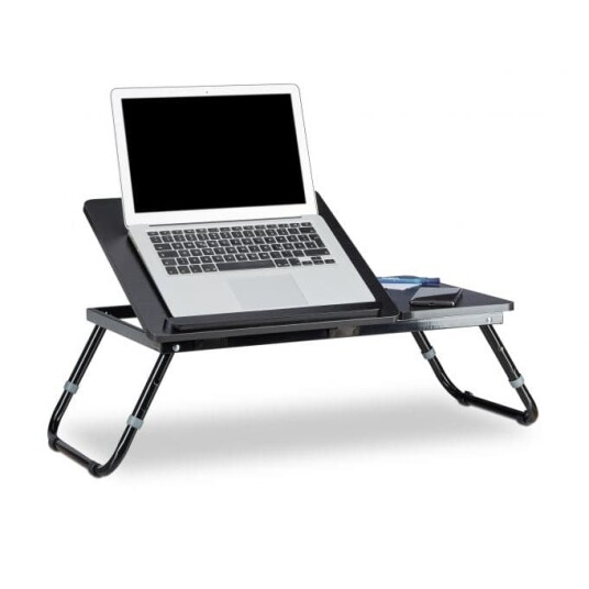 Laptopbord til sengen svart