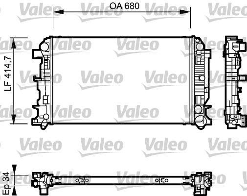 Radiator VALEO 735089 Radiator VALEO 735089