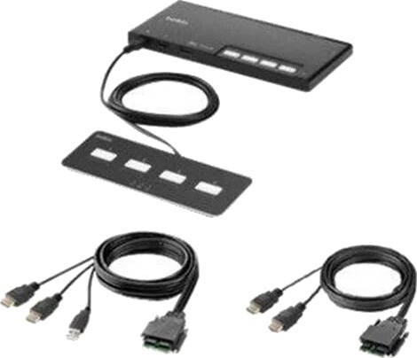 Belkin Modular Secure Dual Head KVM F1DN204MOD HH 4 Belkin Modular Secure Dual Head KVM F1DN204MOD HH 4