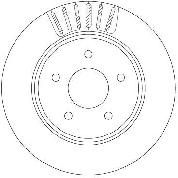 Bremseskive TRW DF6789 Bremseskive TRW DF6789