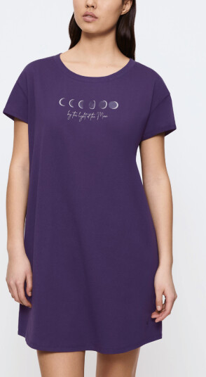 Triumph Nightdress Short Sleeve Lilla bomull 42 Dame