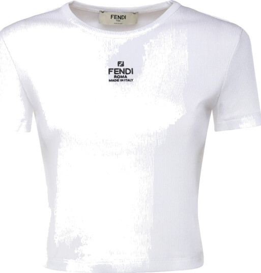 Fendi Dame Topper Hvit L,