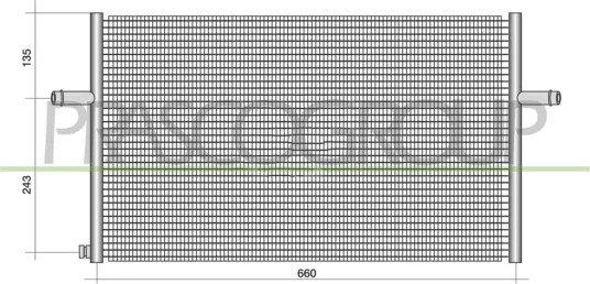 PRASCO ME350R001 Radiator motorkjøling