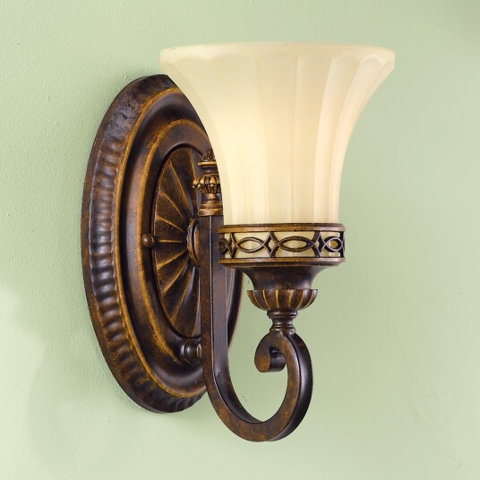 Vegglampe Elstead Drawing Room dimmbar Brun / Rust Stue Metall Antikk 15.9 24.8 Brun / Rust