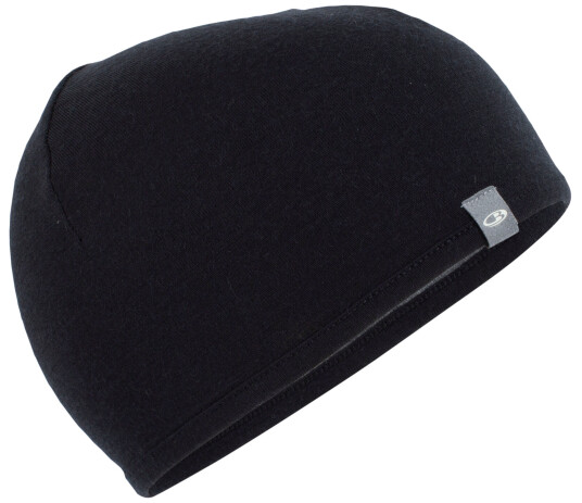 Icebreaker Adult Pocket Hat Black/Gritstone Heather OS Icebreaker Adult Pocket Hat Black/Gritstone Heather OS