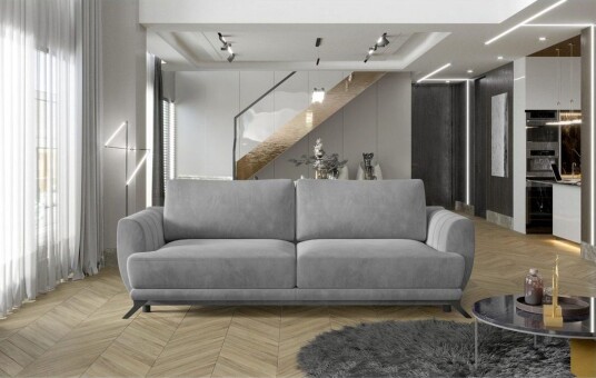 Sofa Eltap Megis 242x95x90 cm Paros 05 Lys grå