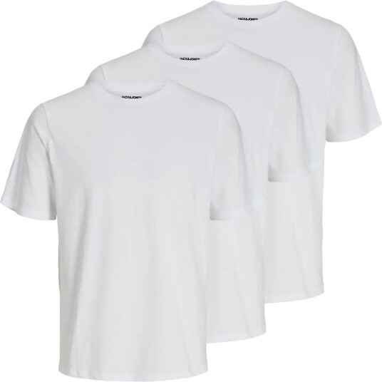 Jack & Jones Jacunder Tee Crew Neck 3 Pack Noos WHITE XXL