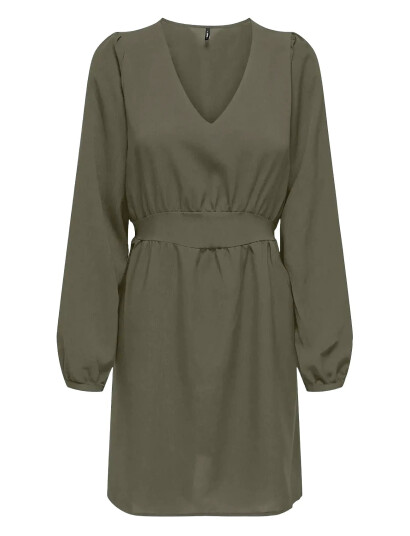 ONLY Onlnova Life Elite L/S Siri Dress Solid - Green - XS ONLY Onlnova Life Elite L/S Siri Dress Solid - Green - XS