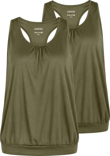 ZEBDIA | Women Sports Top 2 Pack | XS