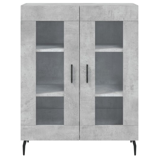 vidaXL Skjenk betonggrå 69,5x34x90 cm konstruert tre vidaXL Skjenk betonggrå 69,5x34x90 cm konstruert tre