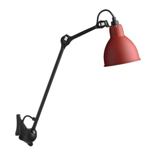 Lampe Gras N222 Vegglampe Matt Sort & Matt Rød Lampe Gras N222 Vegglampe Matt Sort & Matt Rød