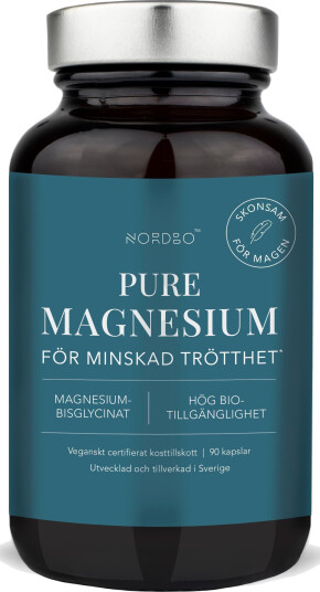 NORDBO - Pure Magnesium Vegan 90 Capsules NORDBO - Pure Magnesium Vegan 90 Capsules