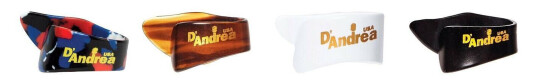 D'Andrea Thumb Picks Assorterte Tommelplekter 72-Pakning