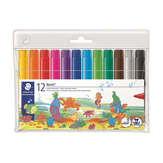 Staedtler Noris Club Jumbo fargetusjer 12 stk.